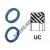 UC-57.15X63.50X9.52-PU94